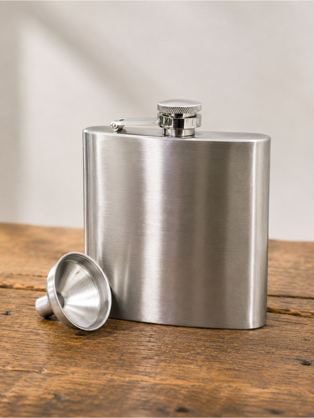 6 oz Stainless Steel Hip Flask with Funnel & Gift Box